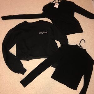 Brandy Melville 3 top/sweater bundle
